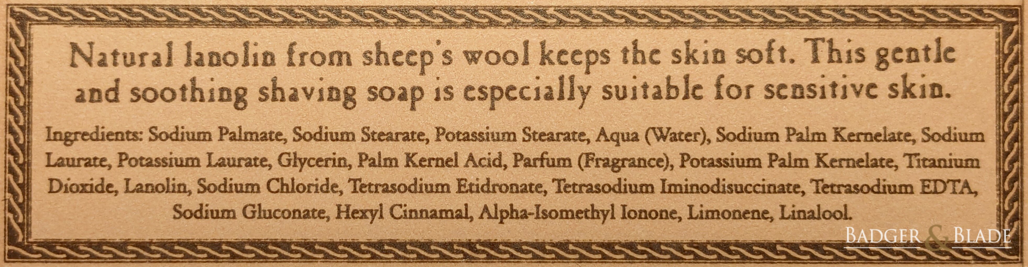 Mitchell's Wool Fat - Refill Ingredients