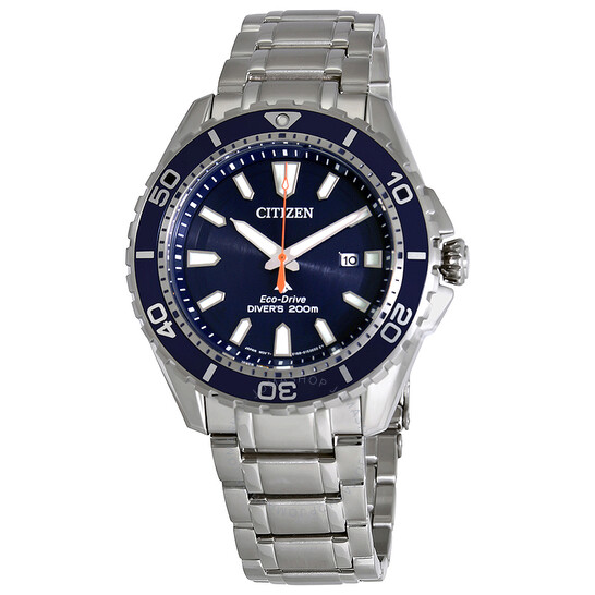 Citizen Promaster Diver 200 Meters Eco-Drive Blue Dial Steel Men's Watch BN0191-55L - 546x546