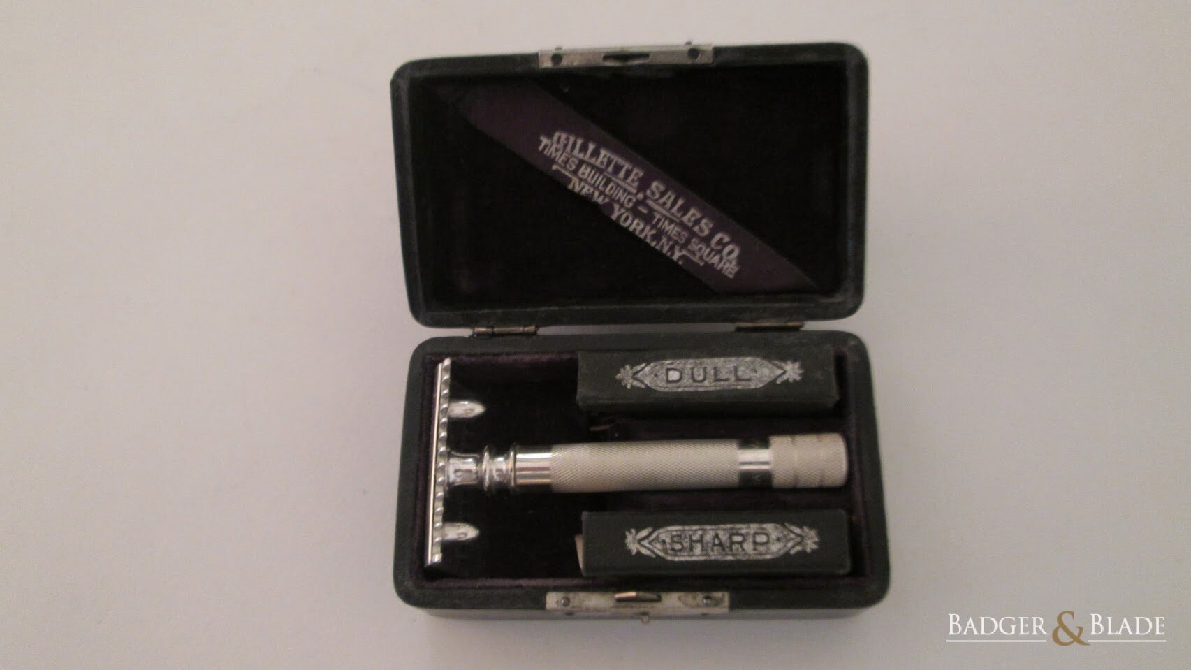 1904 Gillette Double Ring Set - SN#23406.