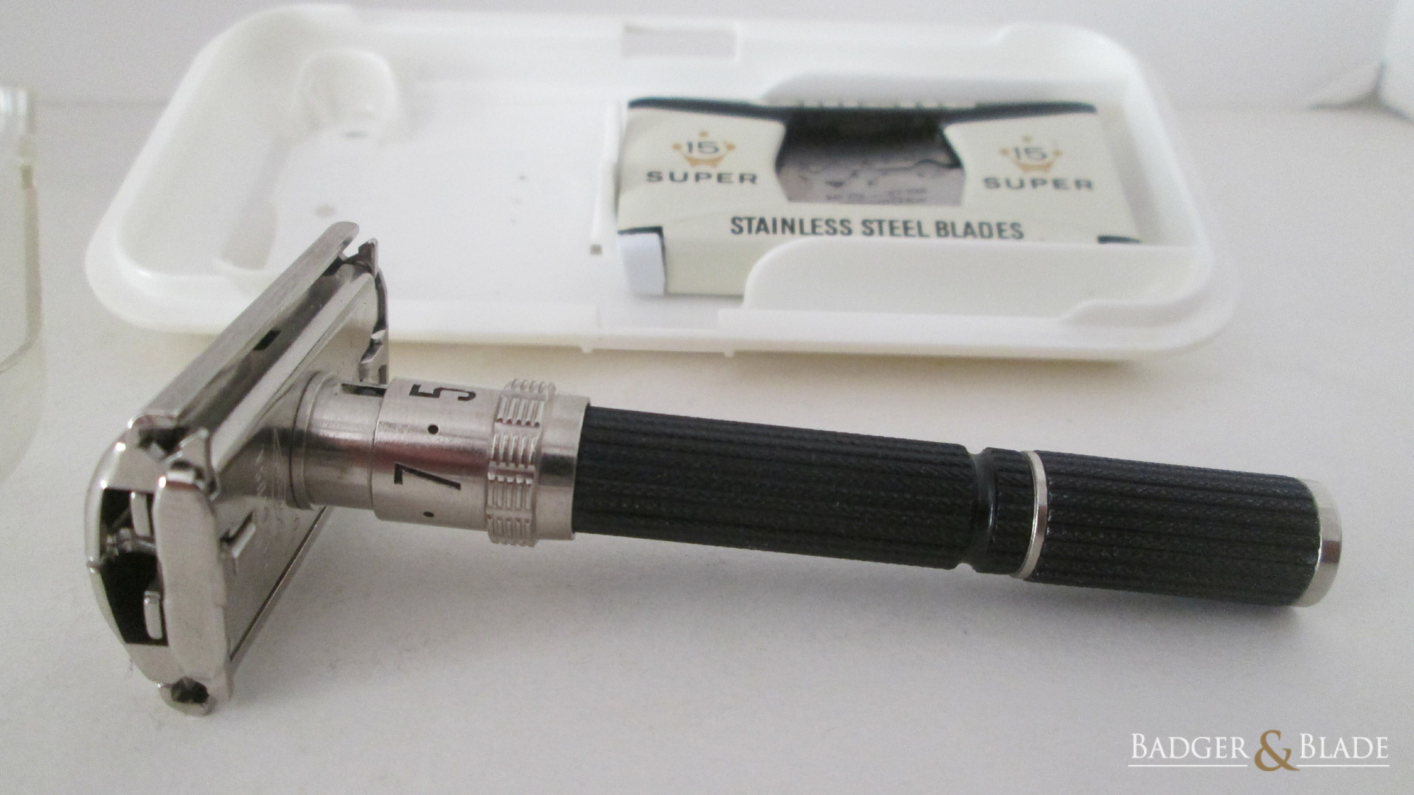 1969 Gillette Adjustable Razor (a.k.a. Black Beauty)