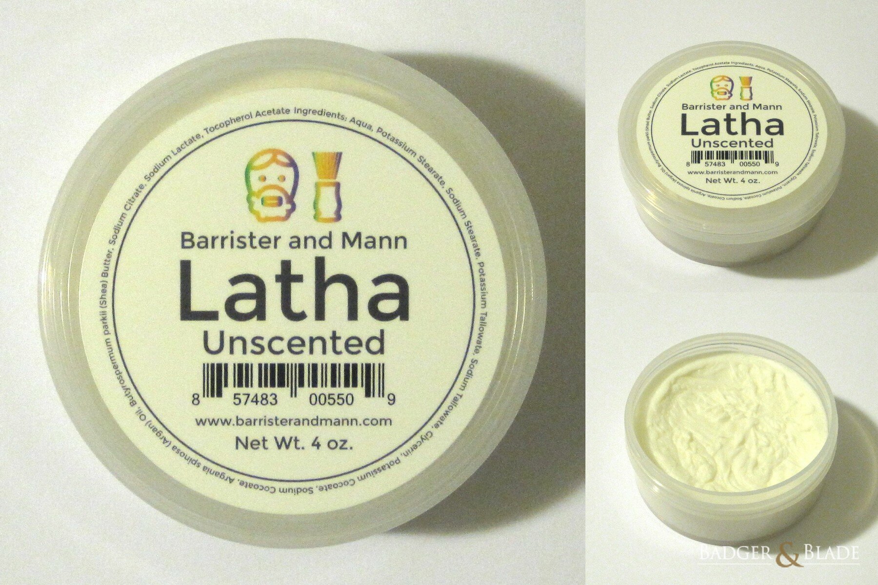 Barrister and Mann Latha Unscented Shaving Soap