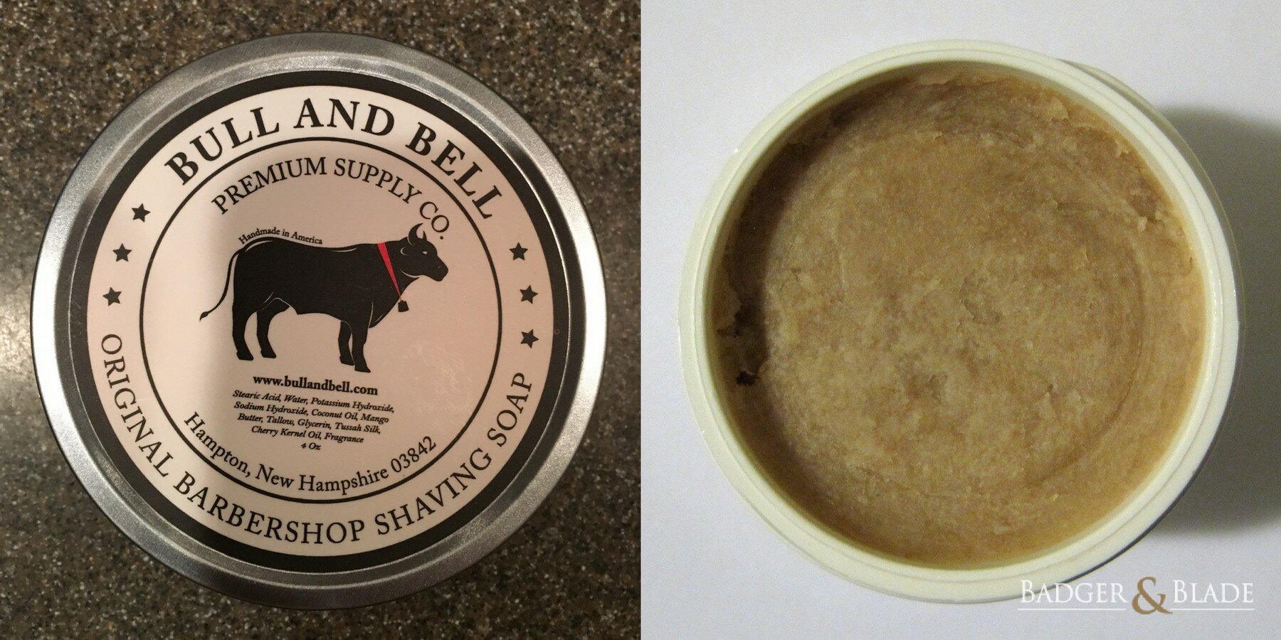 Bull and Bell Premium Supply Co. Original Barbershop Shaving Soap