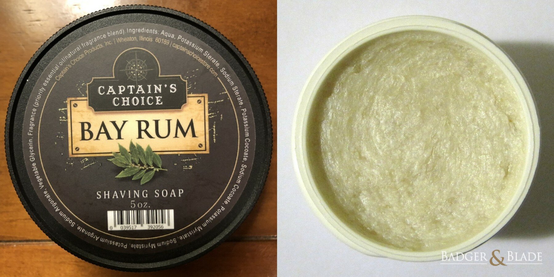 Captain's Choice Bay Rum Shaving Soap