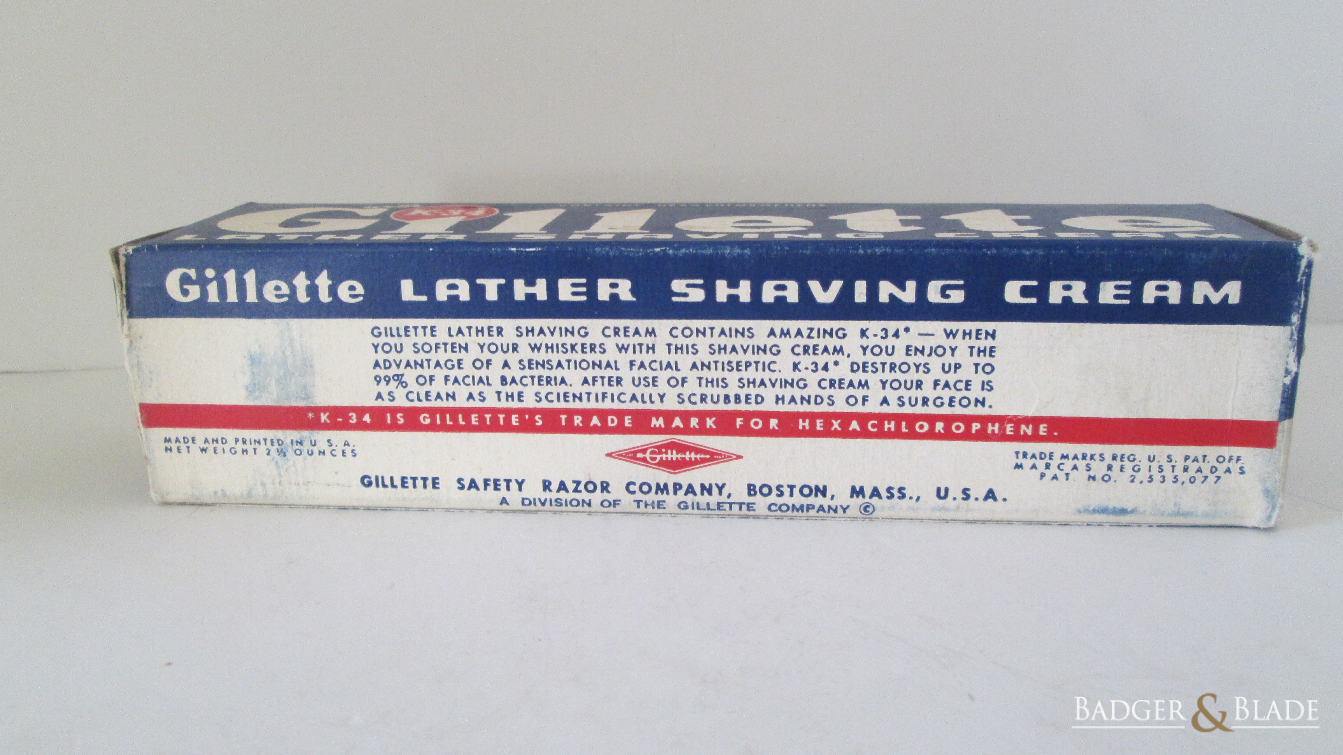 Gillette NOS K-34 Lather Shave Cream
