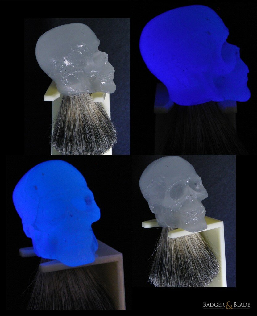 Glow in the dark Skull shaving brush
