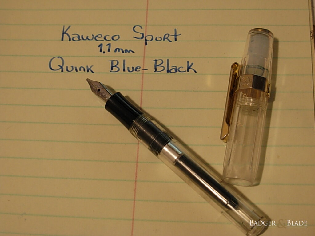 Kaweco Sport, 1.1mm w/Quick Blue-Black