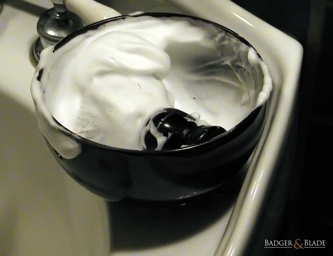 Lather Brush in bowl