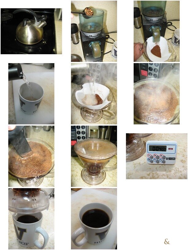 making coffee