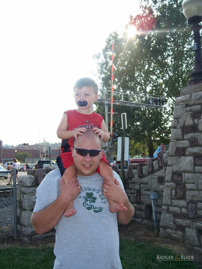 My son and I at Tom Sawyer Days 2006