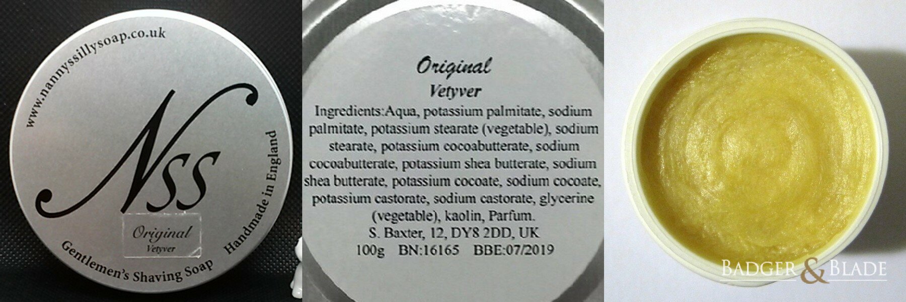 Nanny's Silly Soap Vetyver Original Shaving Soap