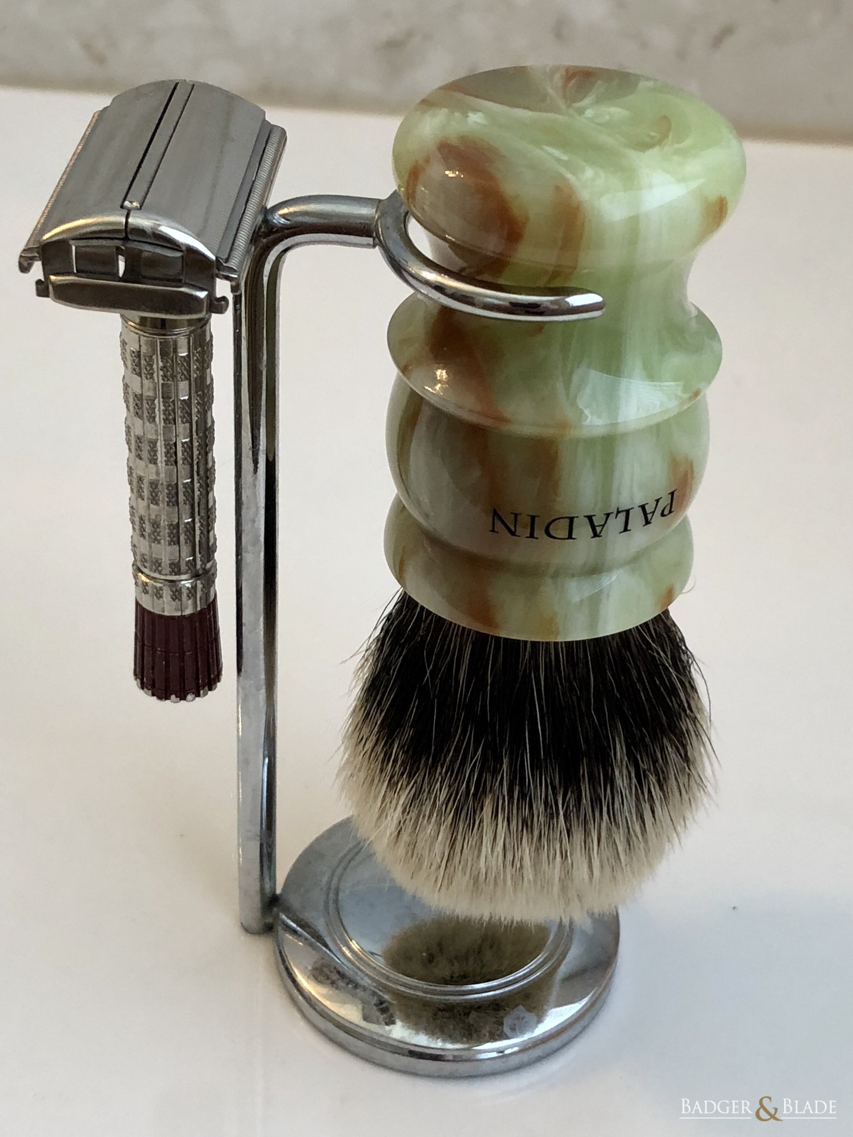 Shaving Brush and Razor Stand