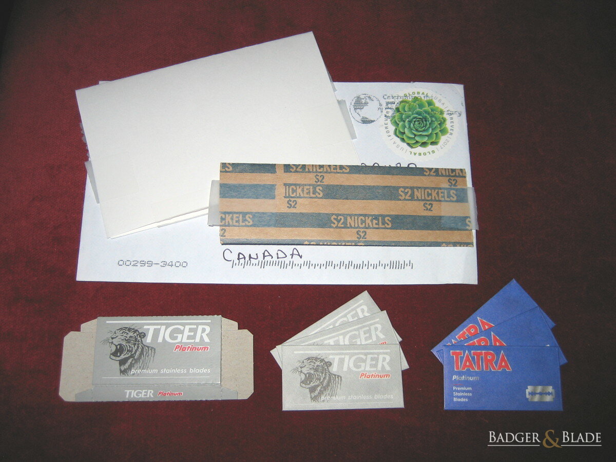 Tatra Platinum & Tiger Platinum razor blades